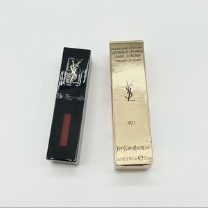 Yves Saint Laurent YSL Vinyl Cream Lip Stain #401 Rouge vinyle